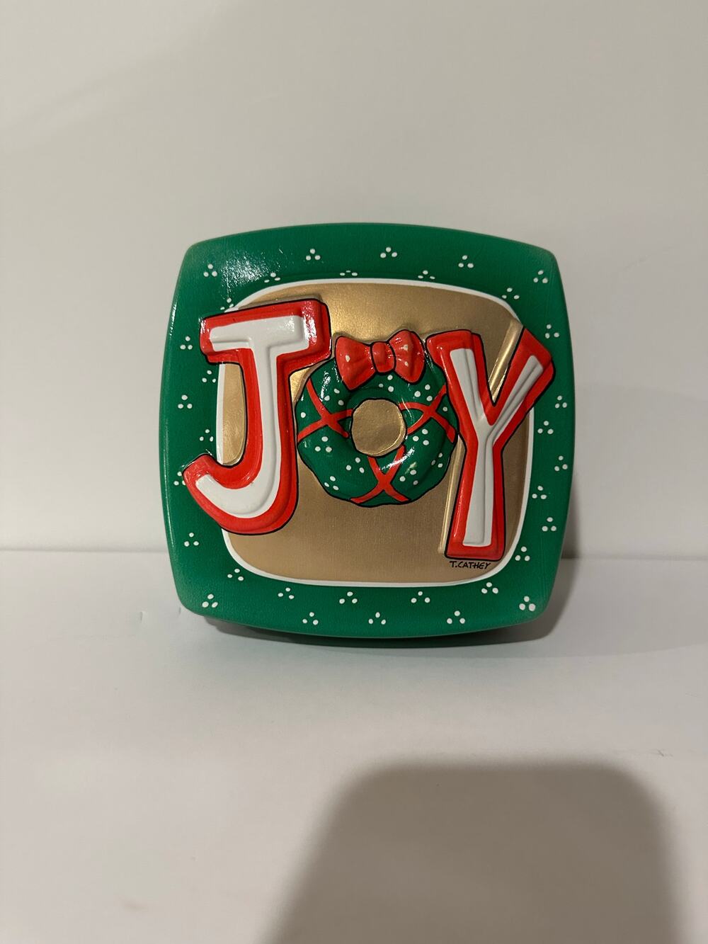 Vintage Ullman Co. Joy 3d cookie or gift box T. Cathey